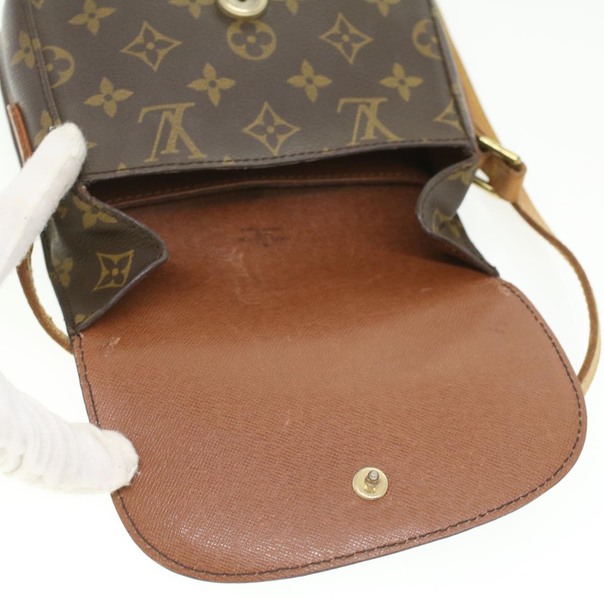 LOUIS VUITTON Monogram Saint Cloud PM Shoulder Bag M51244 LV 33841