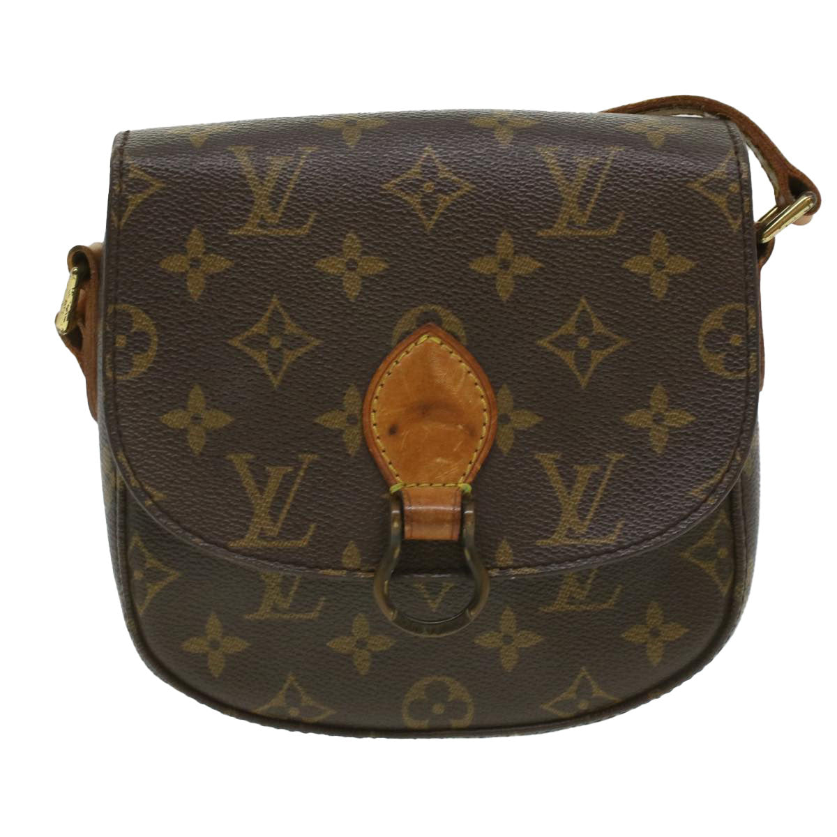 LOUIS VUITTON Monogram Saint Cloud PM Shoulder Bag M51244 LV 33841