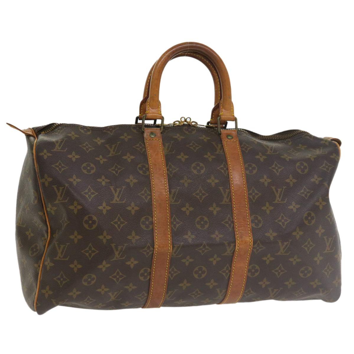 LOUIS VUITTON Monogram Keepall 50 Boston Bag M41426 LV 33844