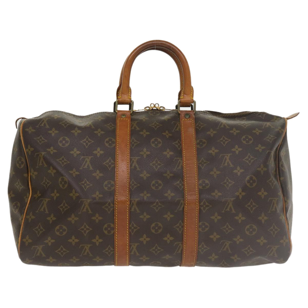 LOUIS VUITTON Monogram Keepall 50 Boston Bag M41426 LV 33844