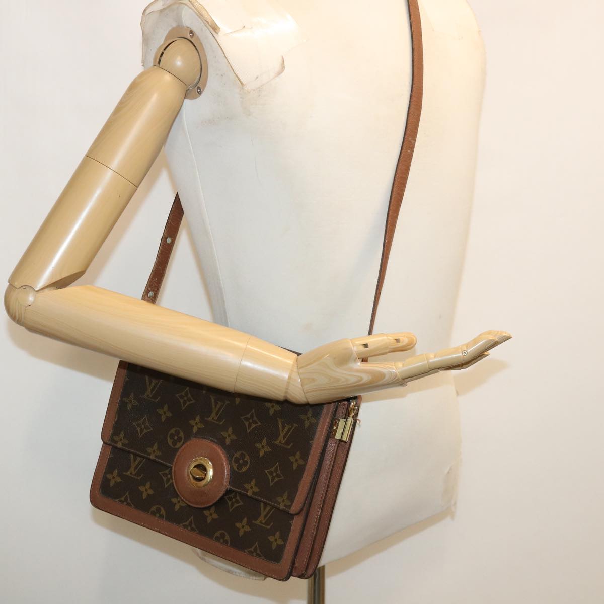 LOUIS VUITTON Monogram Raspail Shoulder Bag M51372 LV 33870