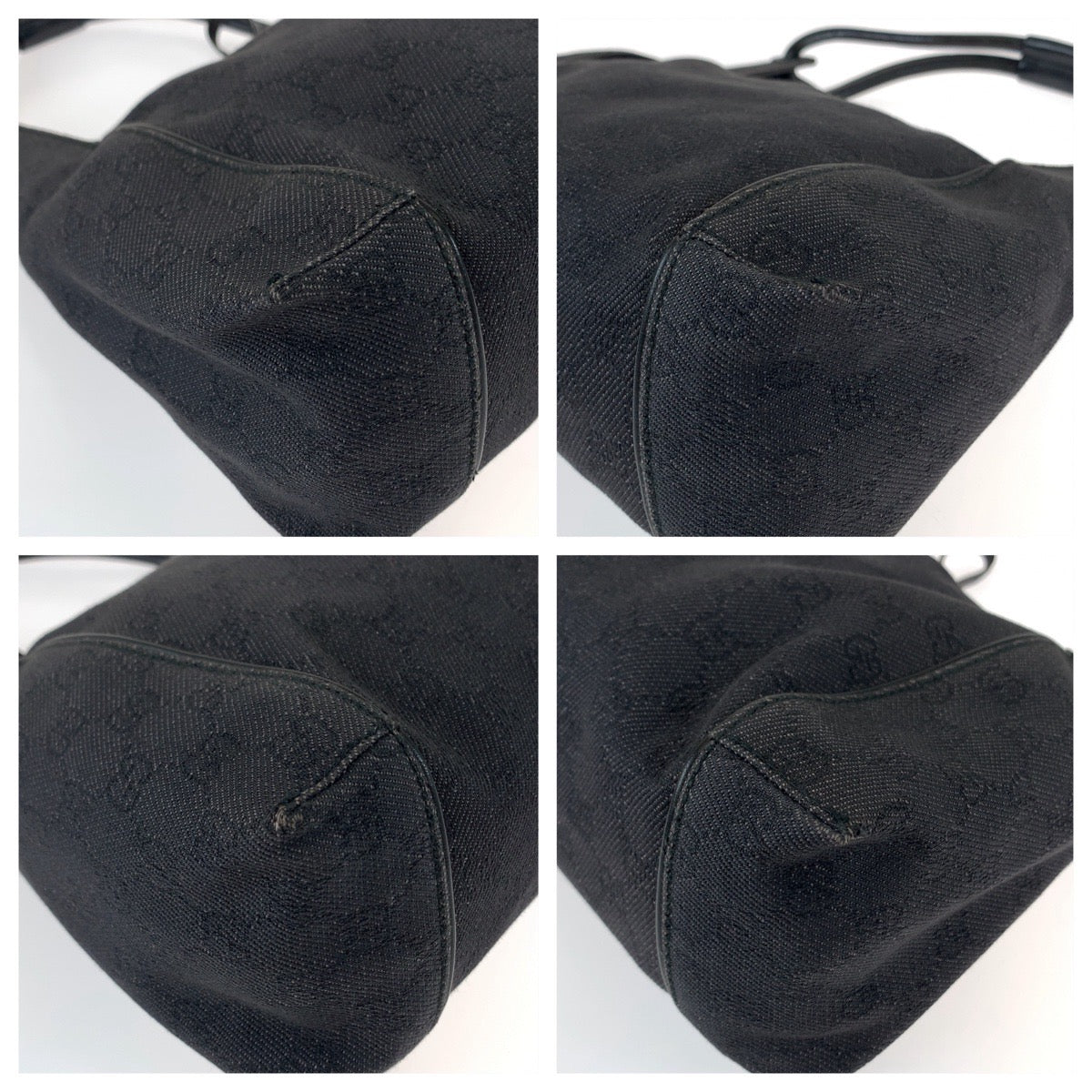 Luxury Gucci Trending 2025 Black GG Canvas/Leather Shoulder Bag