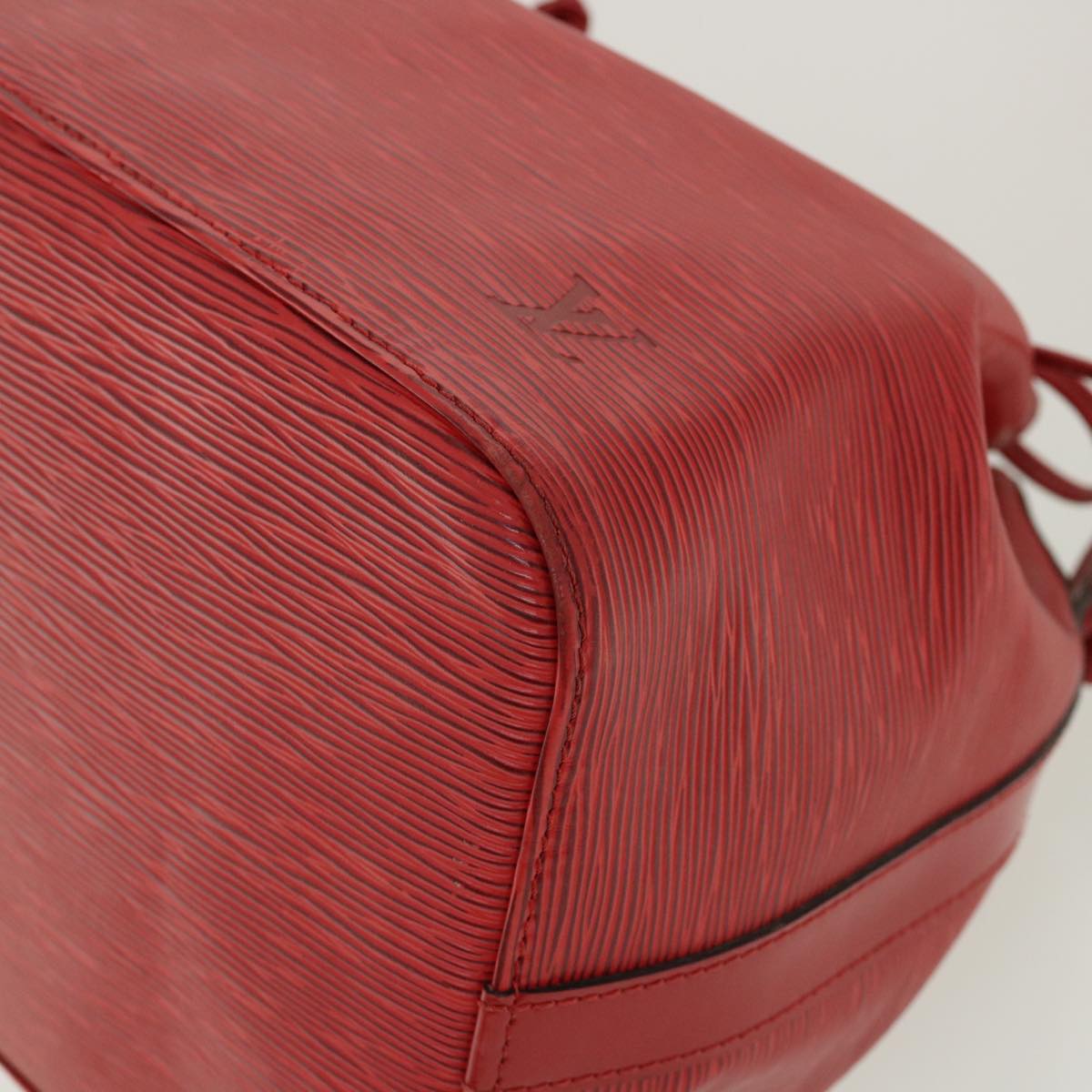LOUIS VUITTON Epi Petit Noe Shoulder Bag Red M44107 LV 33920