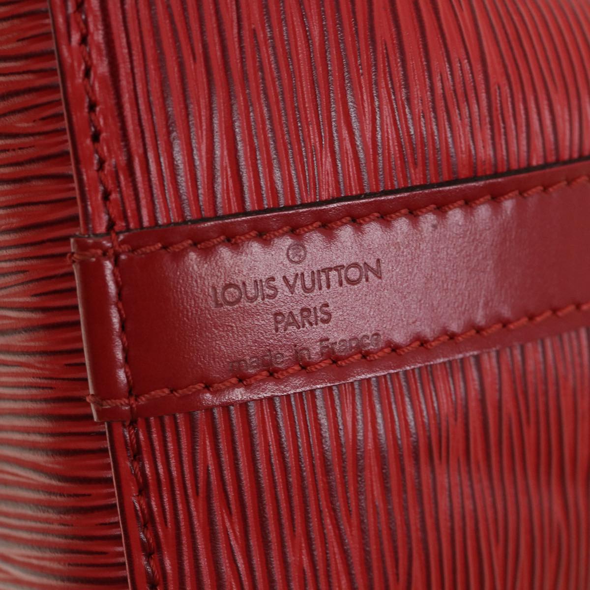 LOUIS VUITTON Epi Petit Noe Shoulder Bag Red M44107 LV 33920