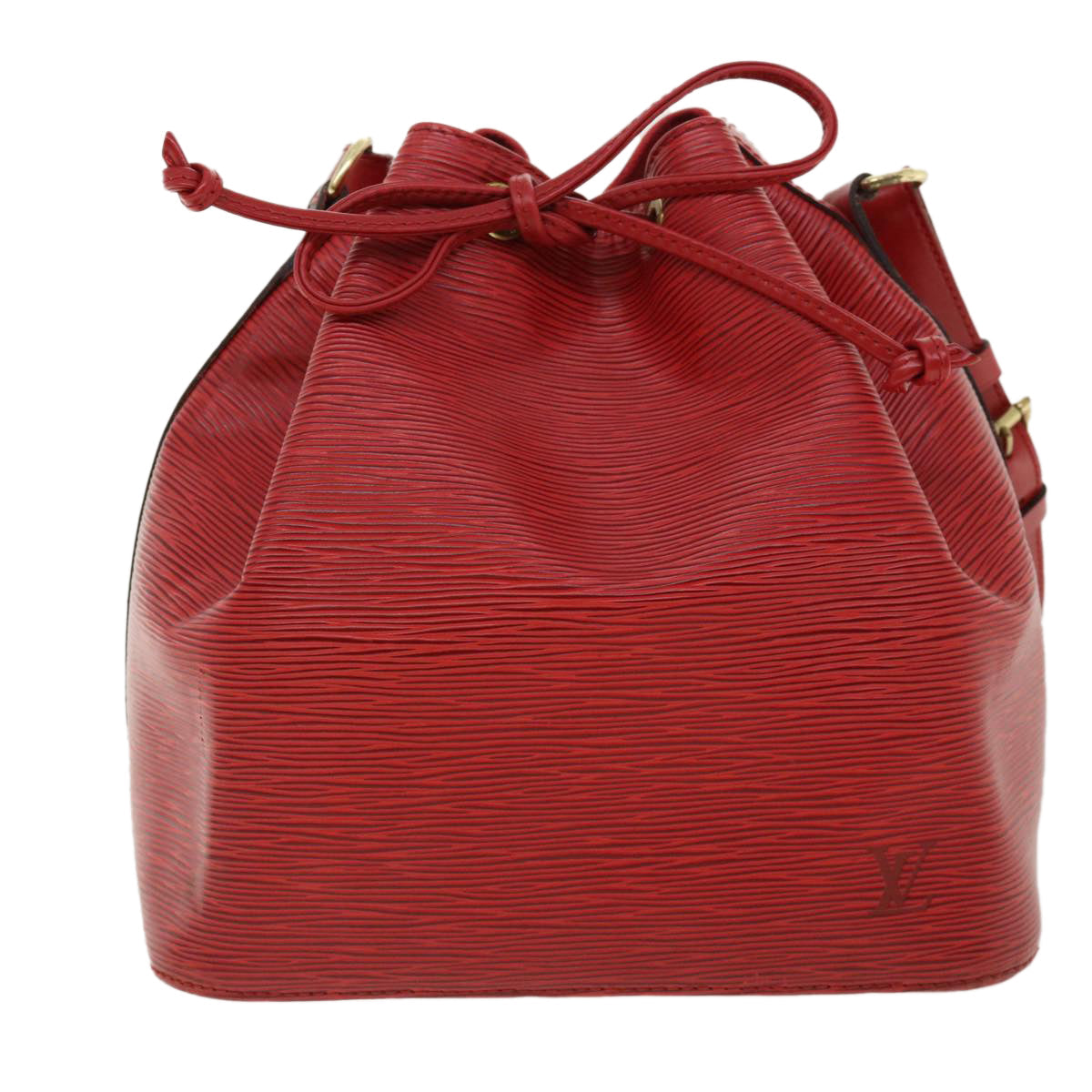 LOUIS VUITTON Epi Petit Noe Shoulder Bag Red M44107 LV 33920