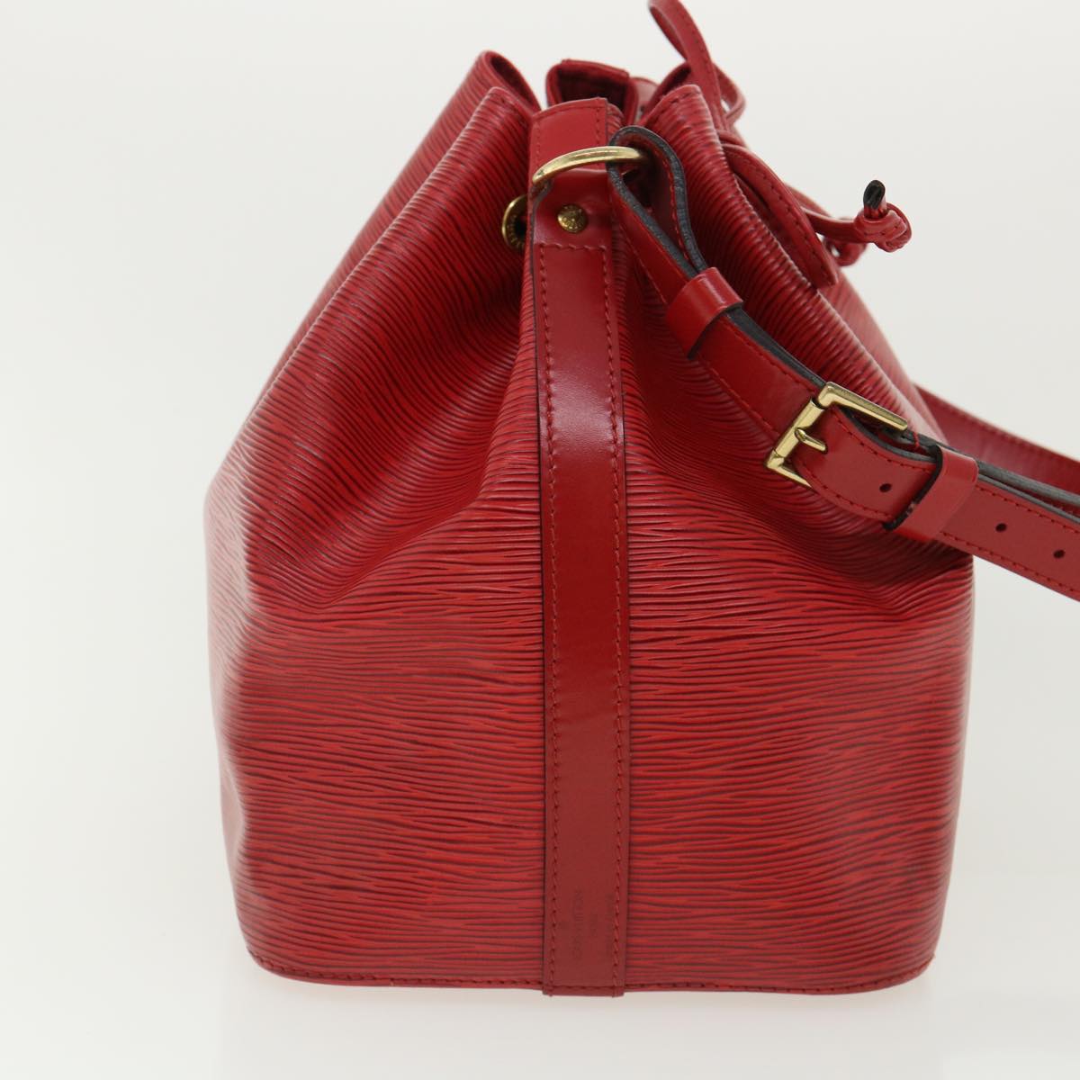 LOUIS VUITTON Epi Petit Noe Shoulder Bag Red M44107 LV 33920