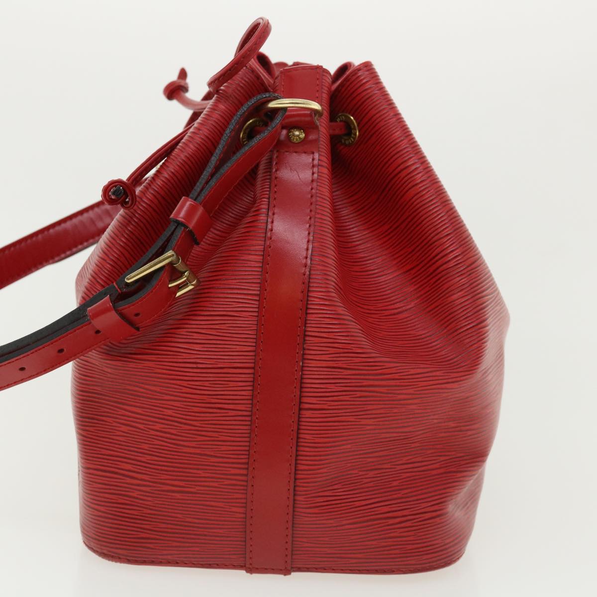 LOUIS VUITTON Epi Petit Noe Shoulder Bag Red M44107 LV 33920