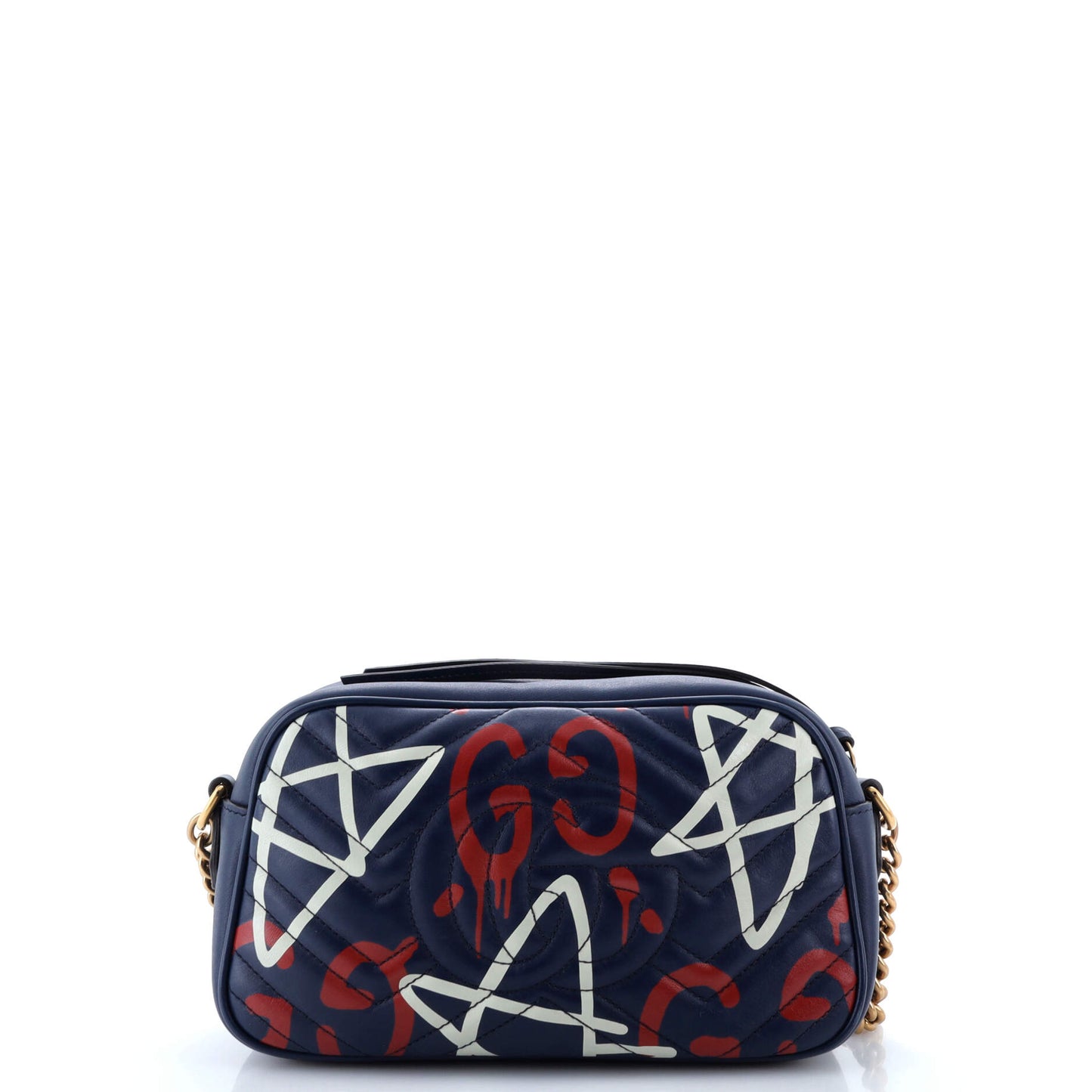 GG Marmont Shoulder Bag GucciGhost Matelasse Leather Small
