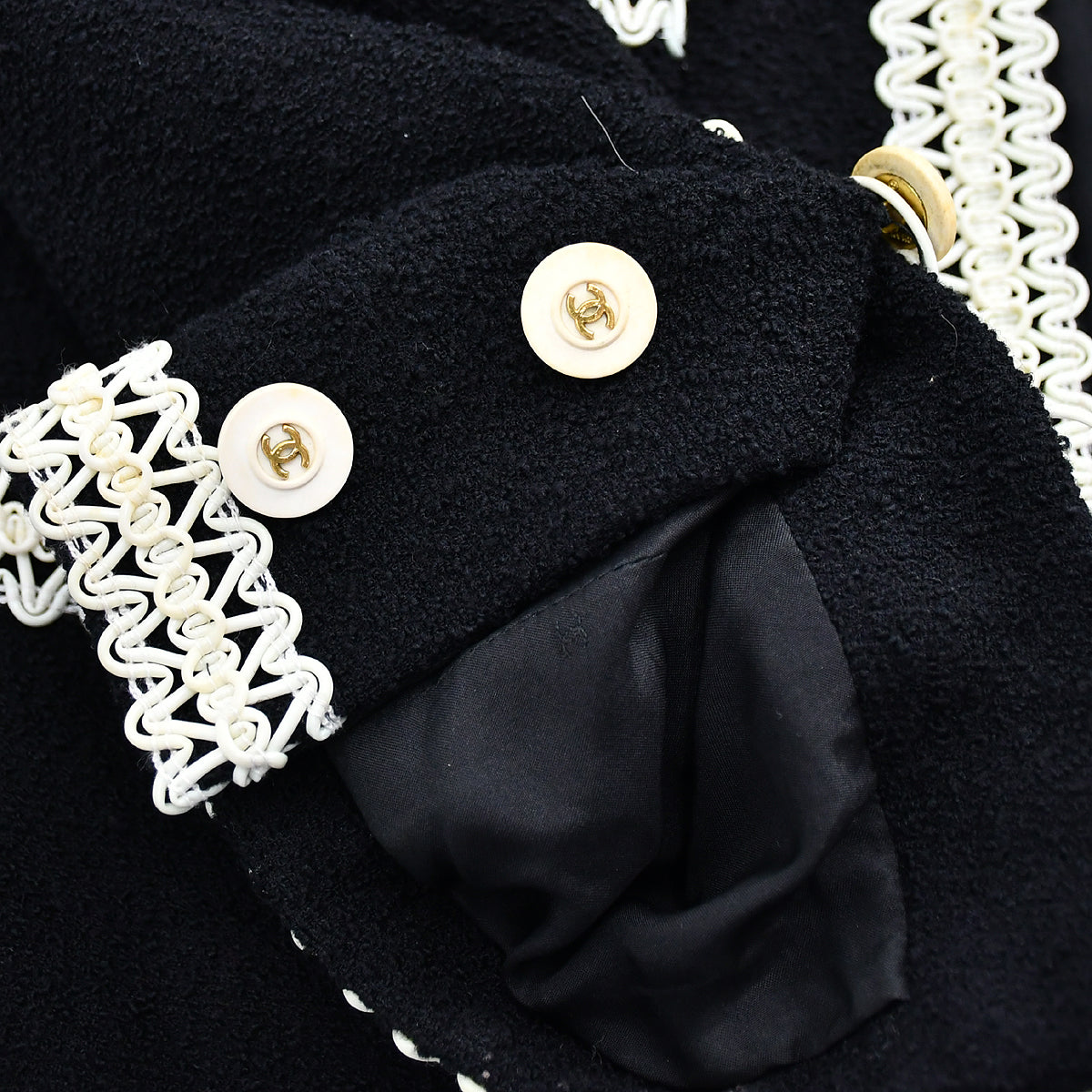 Chanel Setup Suit Jacket Skirt Black 94P #40