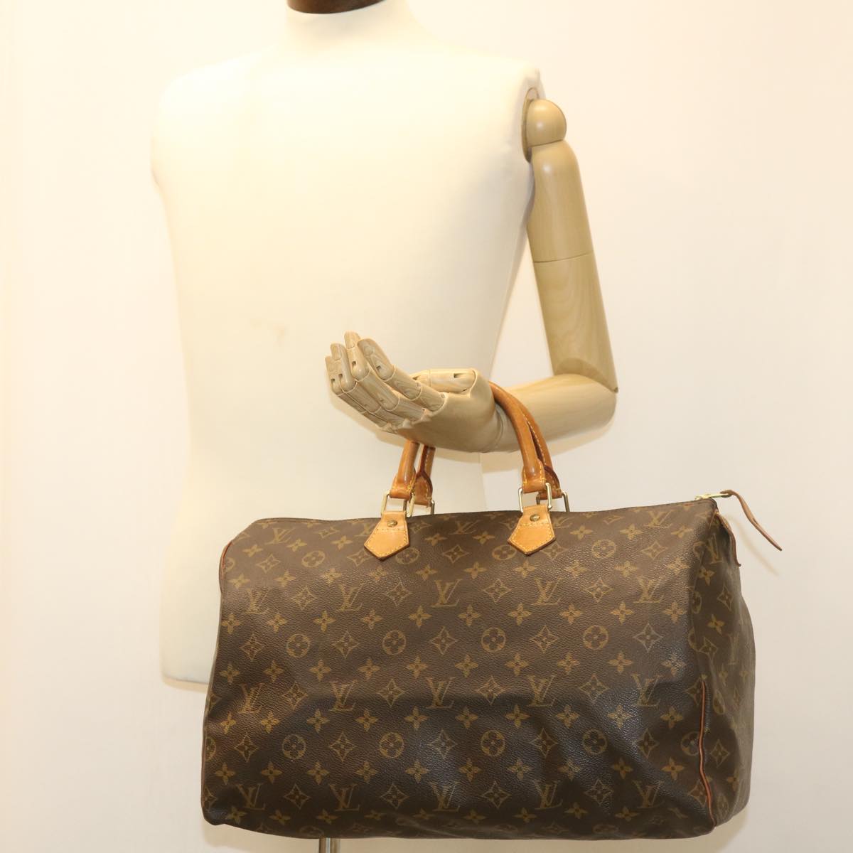 LOUIS VUITTON Monogram Speedy 40 Hand Bag M41522 LV 34000