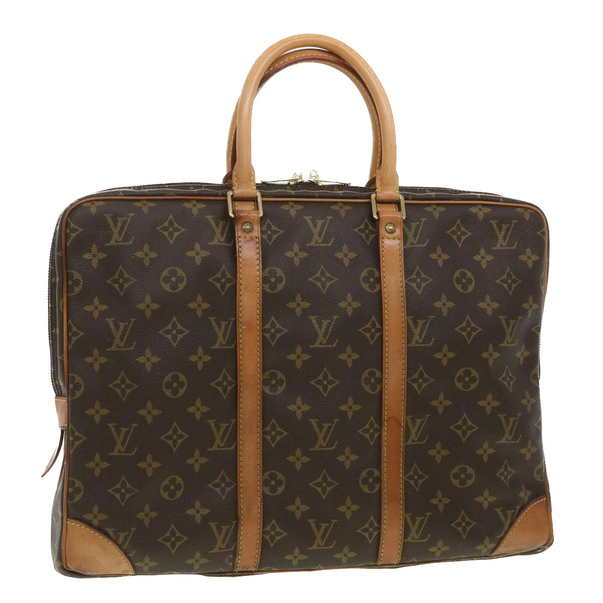 LOUIS VUITTON Monogram Porte Documents Voyage Business Bag M53361 LV 34114