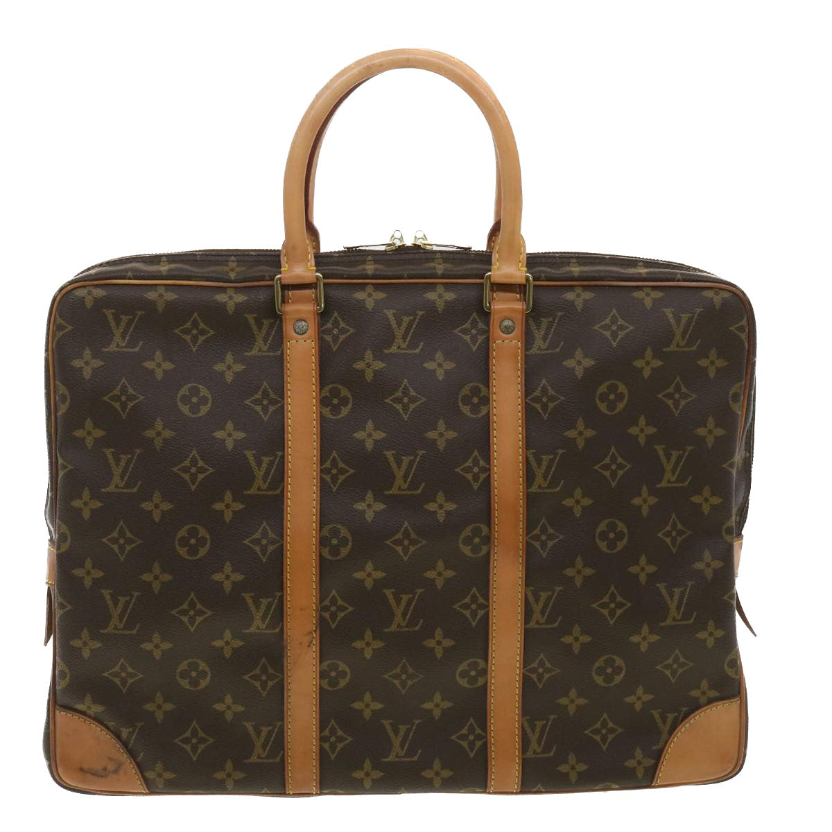 LOUIS VUITTON Monogram Porte Documents Voyage Business Bag M53361 LV 34114