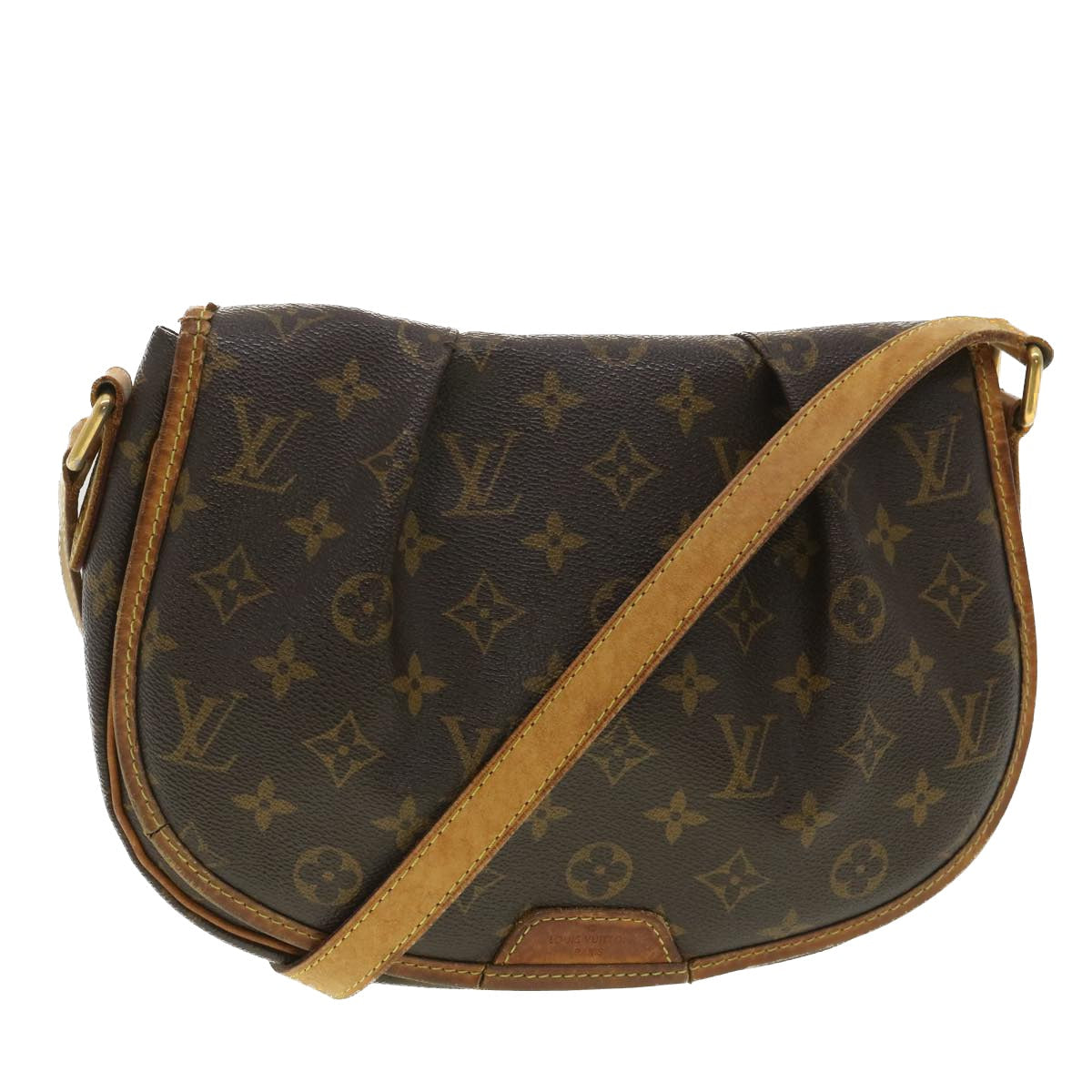 LOUIS VUITTON Monogram Menilmontant PM Shoulder Bag M40474 LV 34123