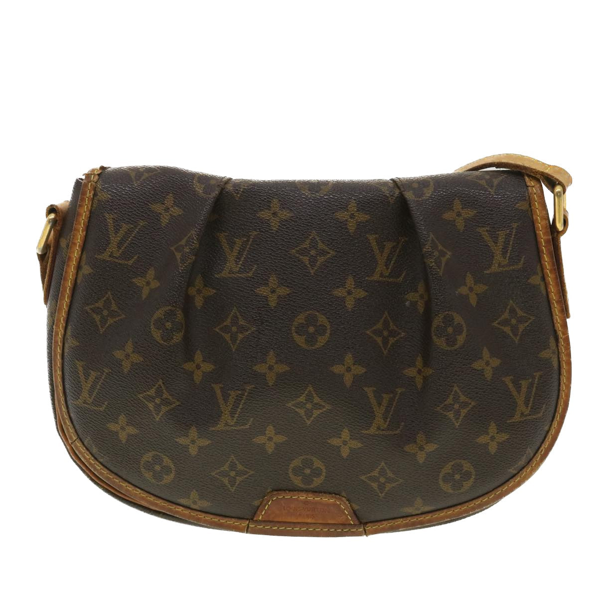 LOUIS VUITTON Monogram Menilmontant PM Shoulder Bag M40474 LV 34123