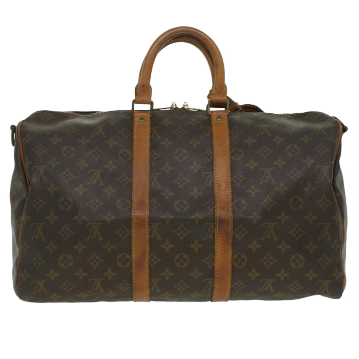 LOUIS VUITTON Monogram Keepall Bandouliere 45 Boston Bag M41418 LV 34127