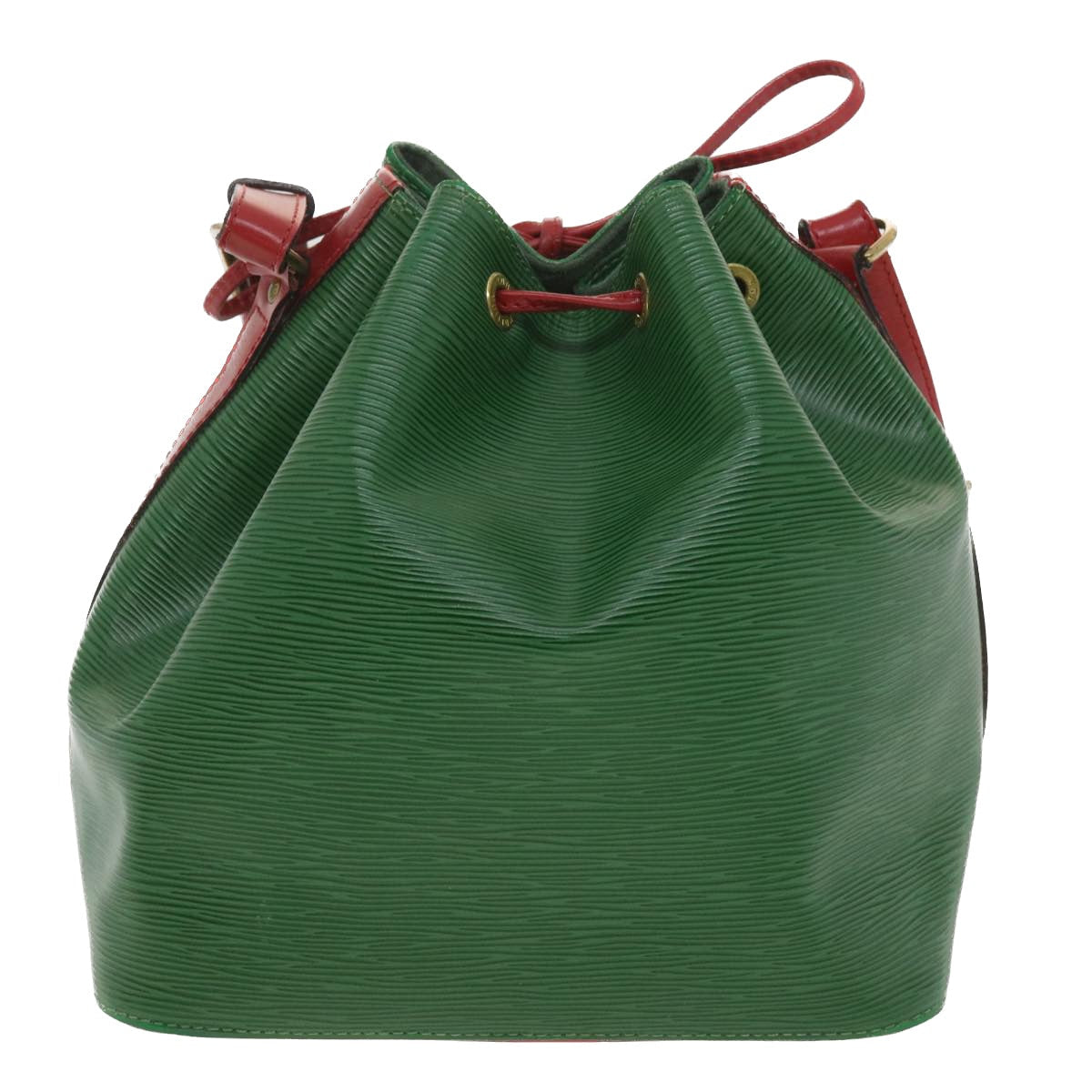 LOUIS VUITTON Epi Petit Noe Shoulder Bag Bicolor Red Green M44147 LV 34139