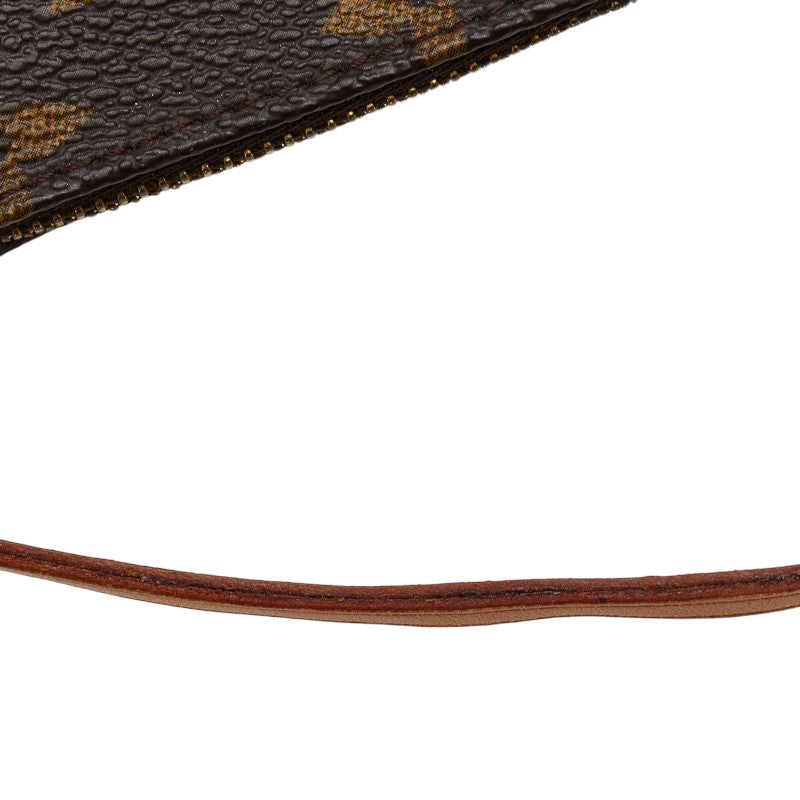 Louis Vuitton Monogram Pochette Accessories Handbag Accessories Pochette M40712 Brown PVC Leather  Louis Vuitton