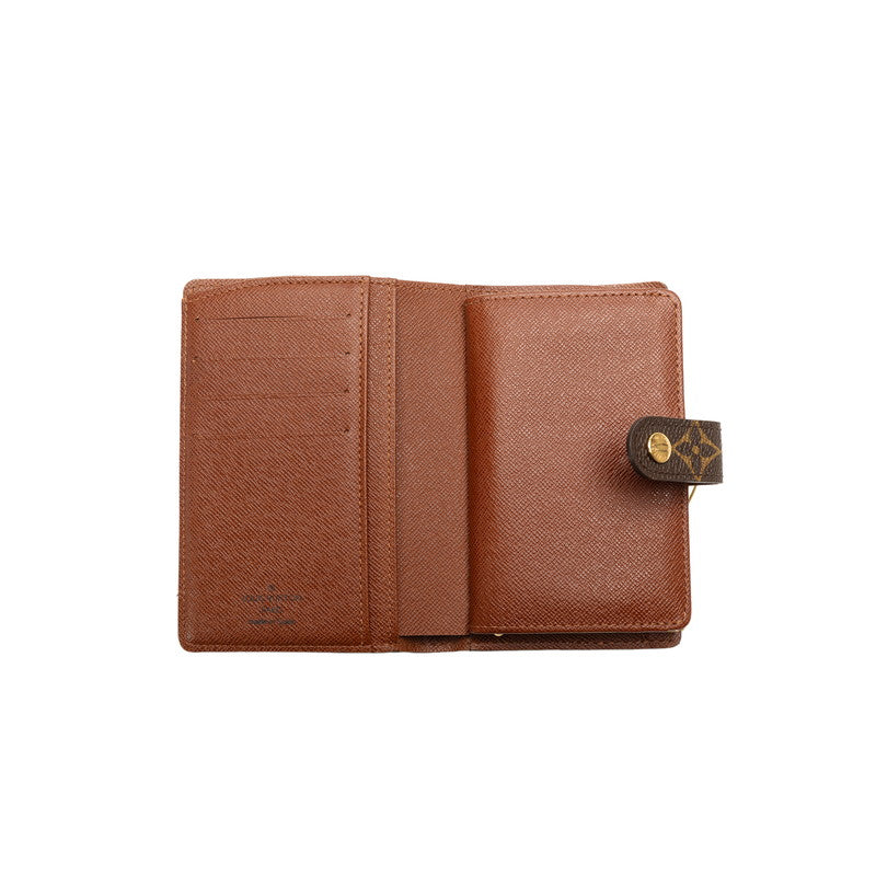 Louis Vuitton Monogram Portemone Vie Vie de Vienna Double Fed Wallet M61663 Brown PVC Leather  Louis Vuitton