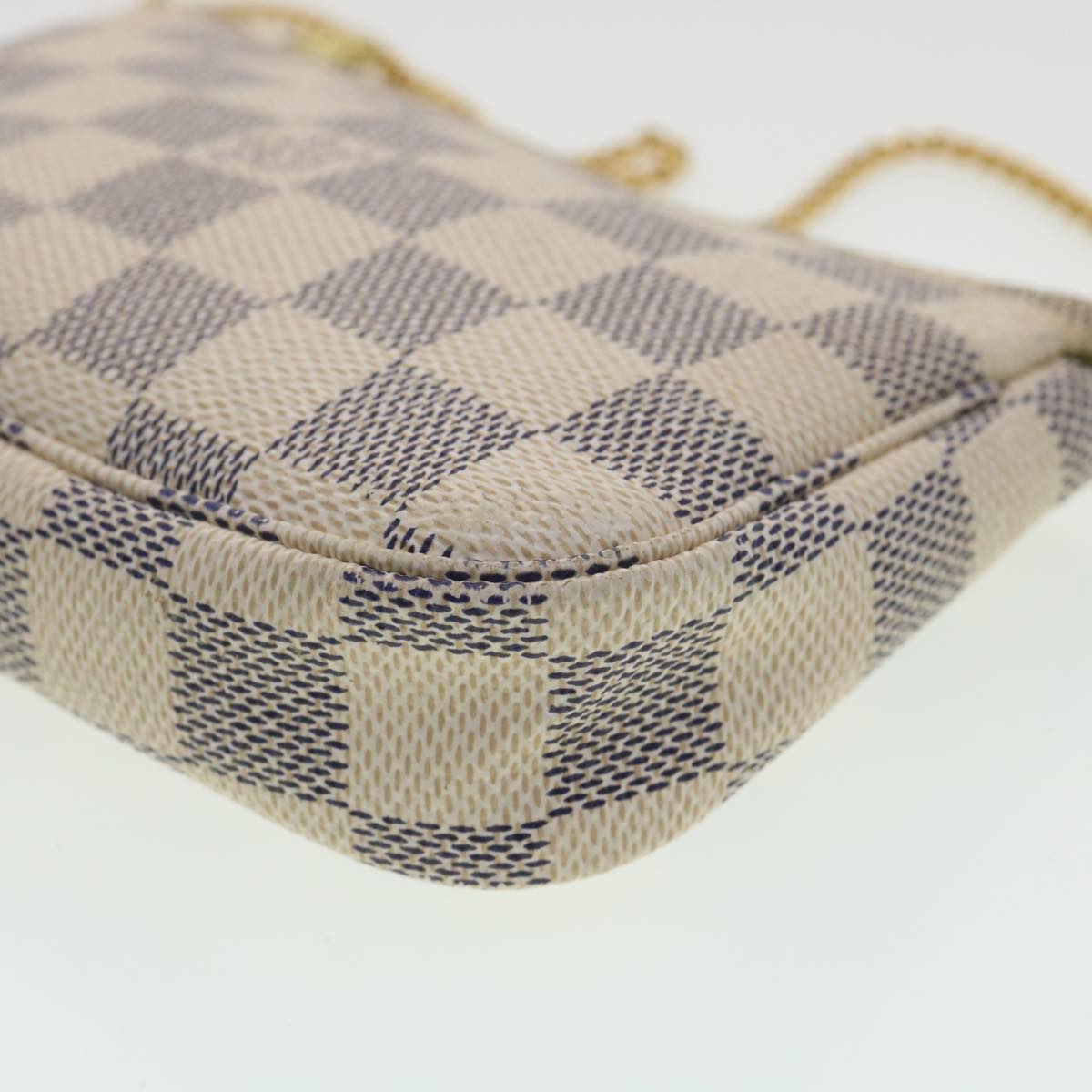 LOUIS VUITTON Damier Azur Mini Pochette Accessoires AccessoryPouch N58010 34221