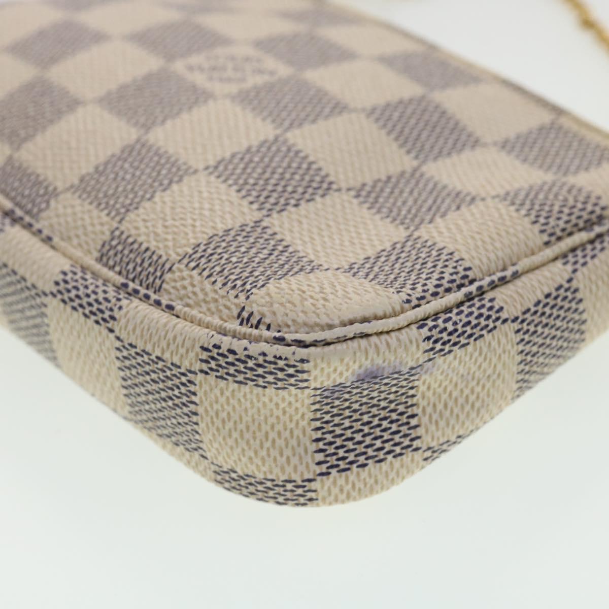 LOUIS VUITTON Damier Azur Mini Pochette Accessoires AccessoryPouch N58010 34221