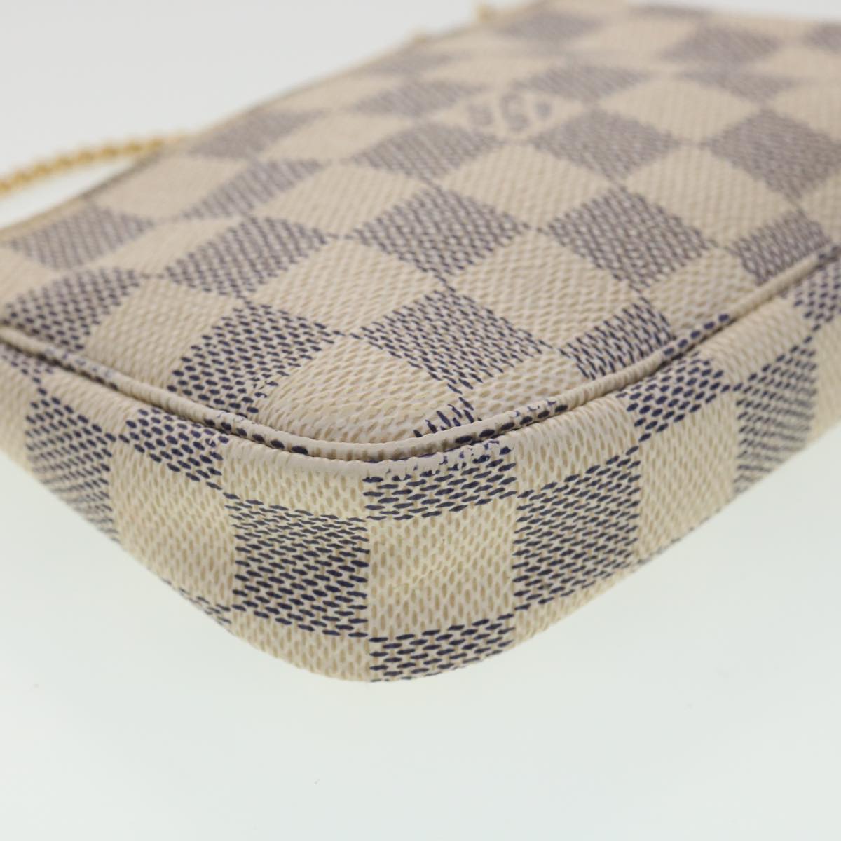 LOUIS VUITTON Damier Azur Mini Pochette Accessoires AccessoryPouch N58010 34221