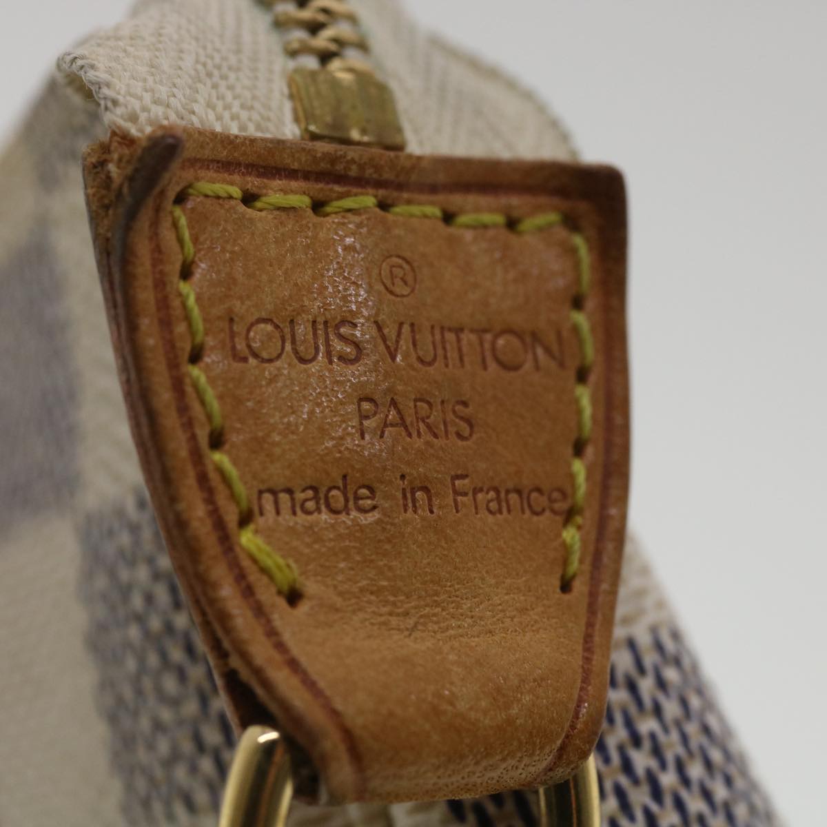 LOUIS VUITTON Damier Azur Mini Pochette Accessoires AccessoryPouch N58010 34221