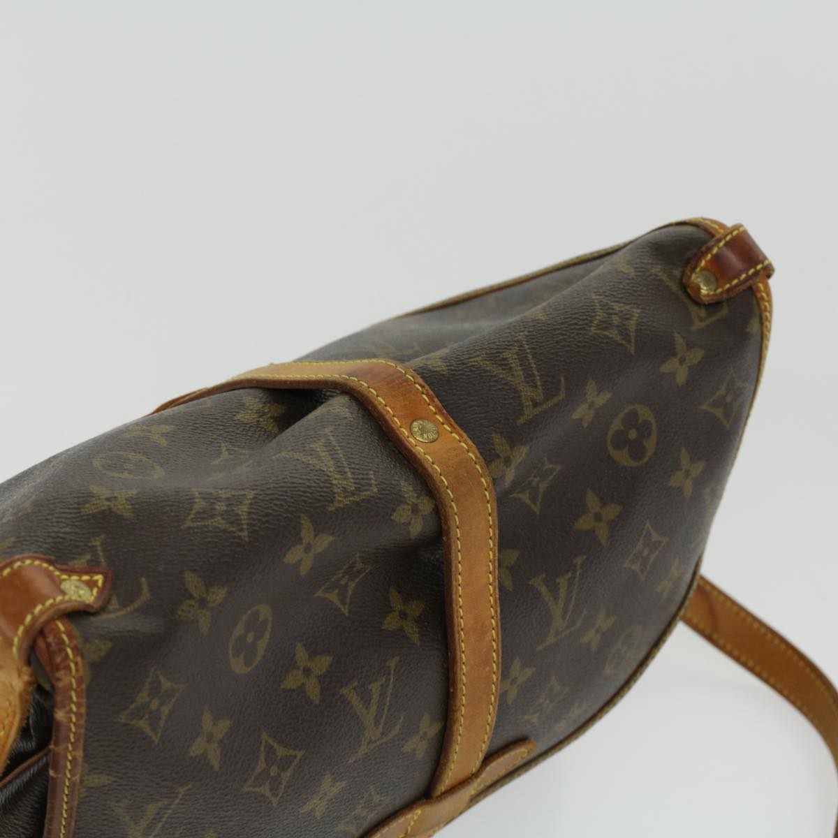 LOUIS VUITTON Monogram Saumur 35 Shoulder Bag M42254 LV 34310