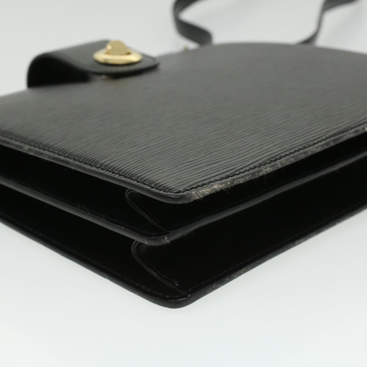 LOUIS VUITTON Epi Capuchin Shoulder Bag Black M52342 LV 34375