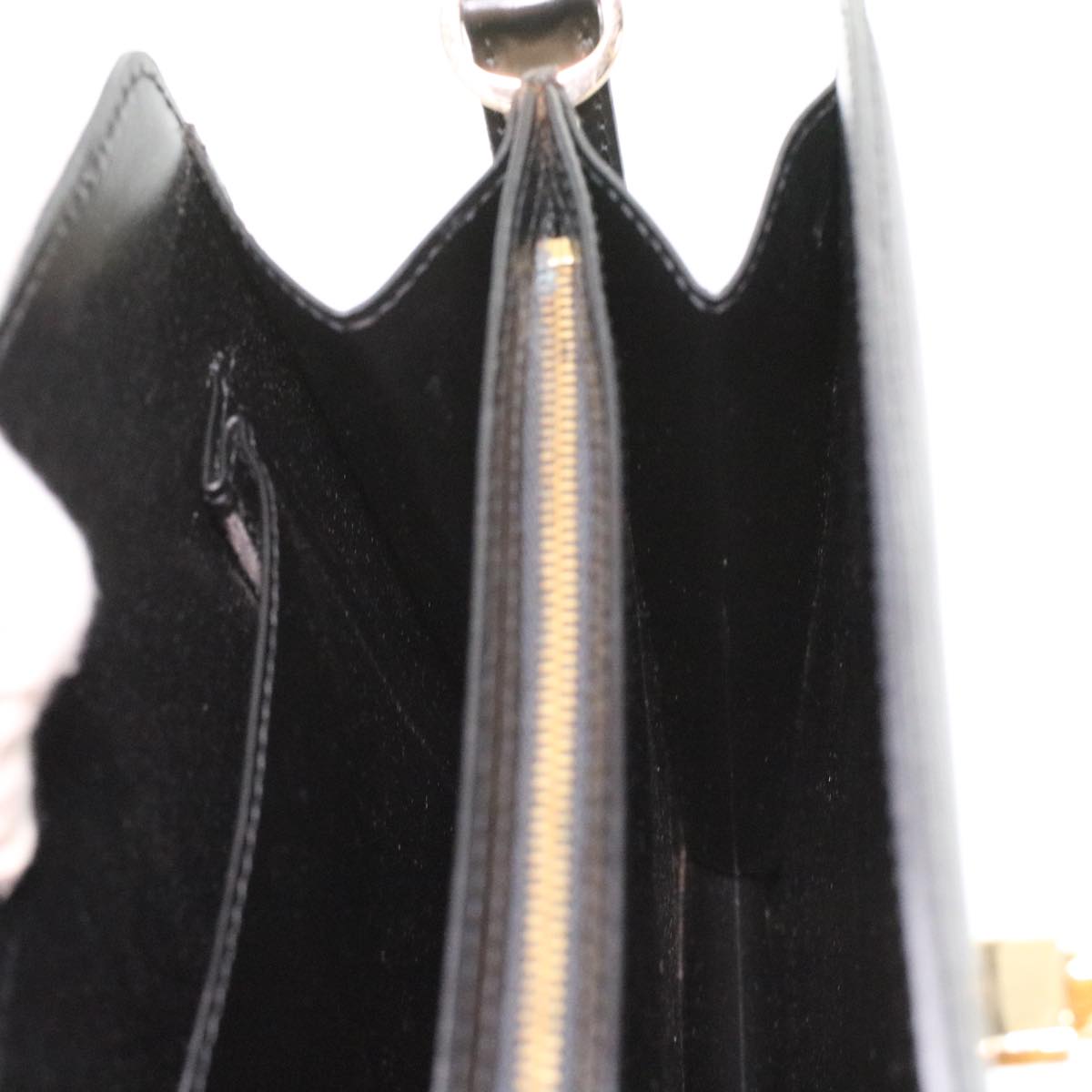 LOUIS VUITTON Epi Capuchin Shoulder Bag Black M52342 LV 34375