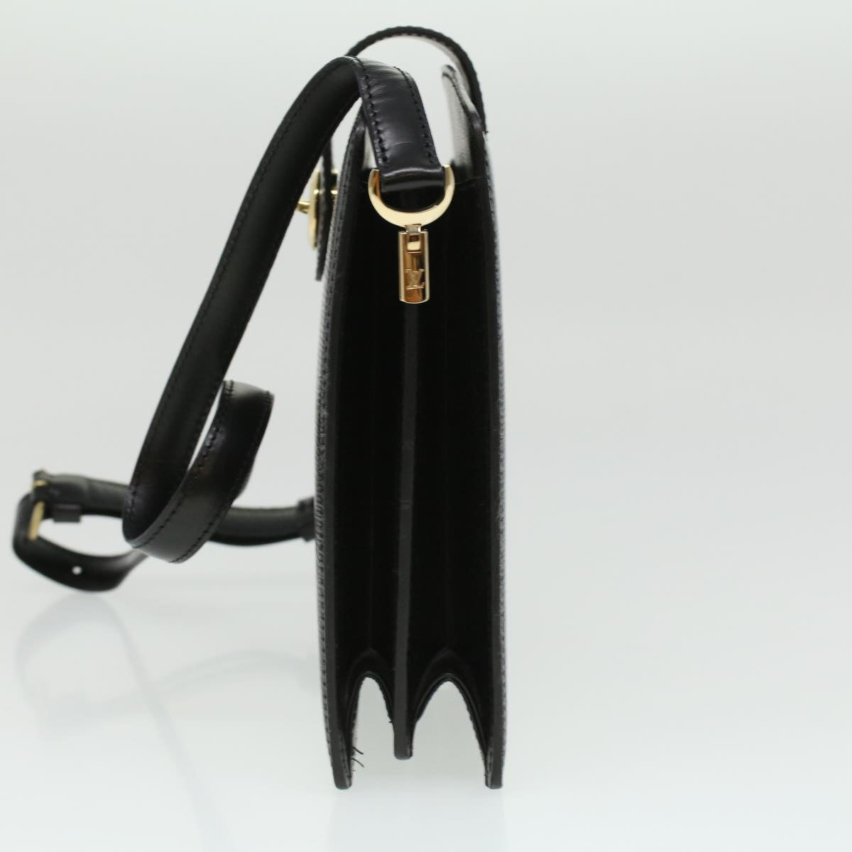 LOUIS VUITTON Epi Capuchin Shoulder Bag Black M52342 LV 34375