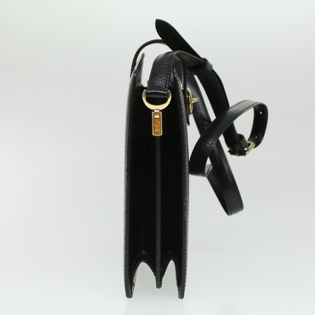 LOUIS VUITTON Epi Capuchin Shoulder Bag Black M52342 LV 34375