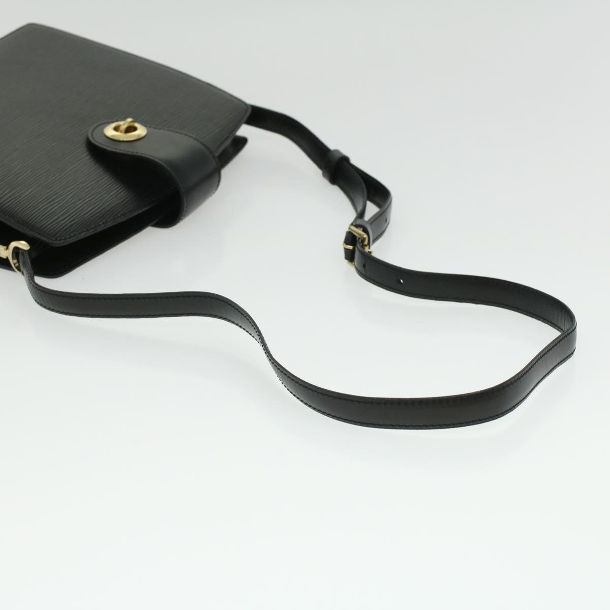 LOUIS VUITTON Epi Capuchin Shoulder Bag Black M52342 LV 34375