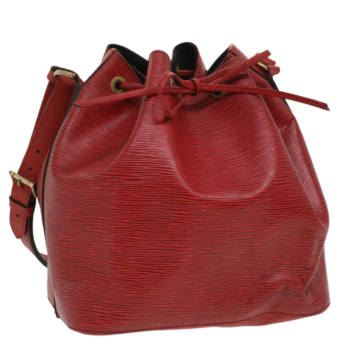 LOUIS VUITTON Epi Petit Noe Shoulder Bag Red M44107 LV 34381