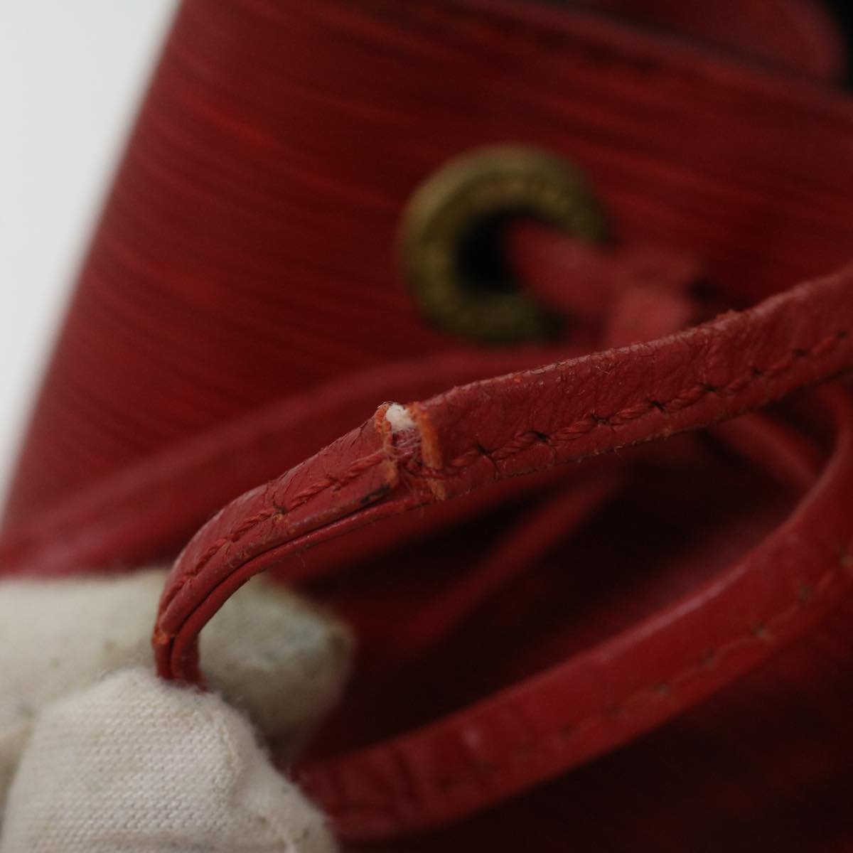 LOUIS VUITTON Epi Petit Noe Shoulder Bag Red M44107 LV 34381