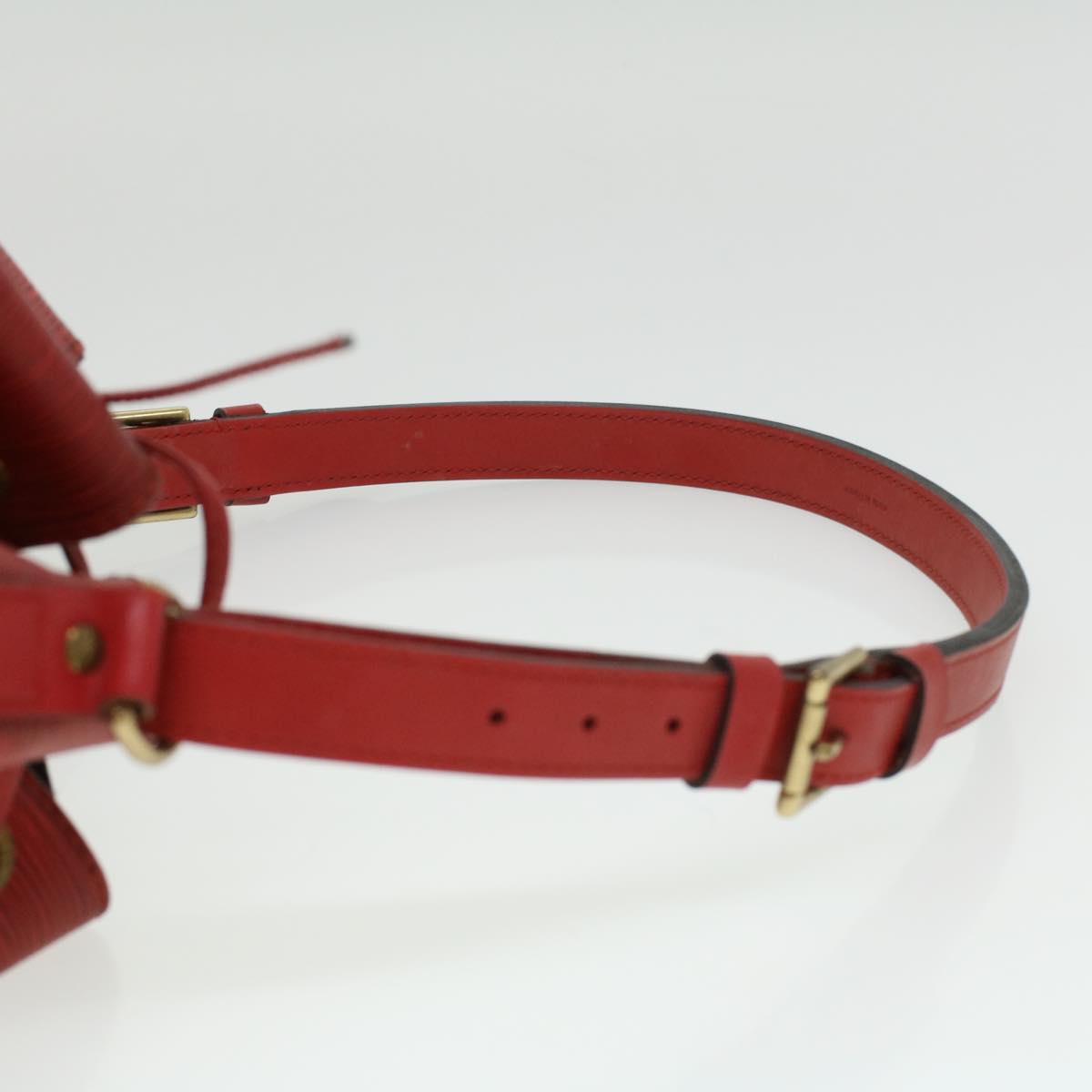 LOUIS VUITTON Epi Petit Noe Shoulder Bag Red M44107 LV 34381