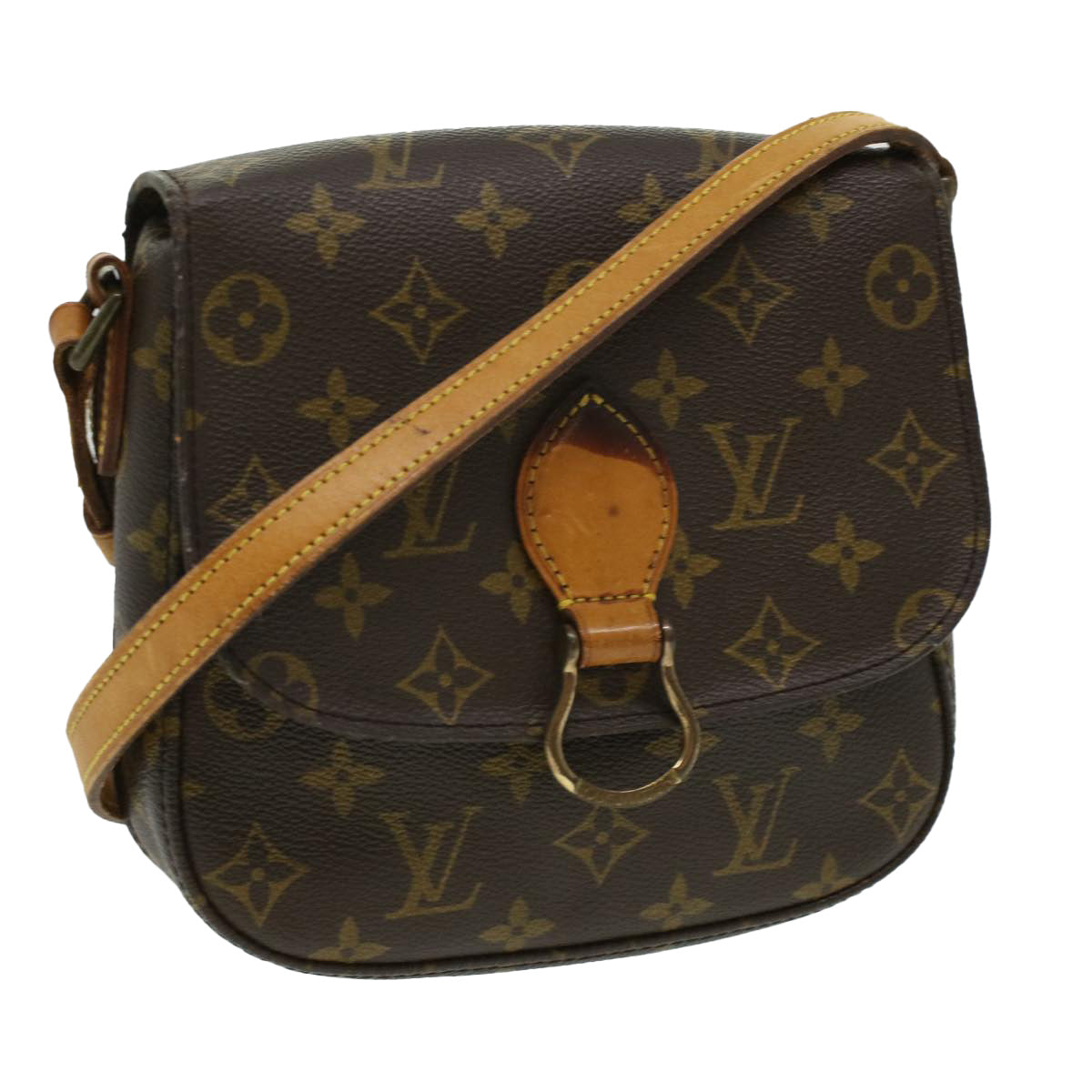 LOUIS VUITTON Monogram Saint Cloud MM Shoulder Bag M51243 LV 34410