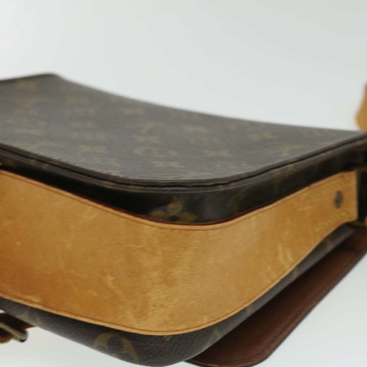LOUIS VUITTON Monogram Cartouchiere MM Shoulder Bag M51253 LV 34411