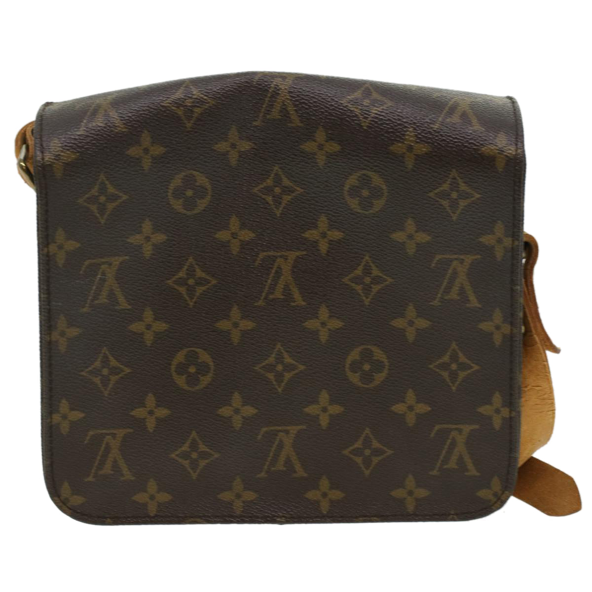 LOUIS VUITTON Monogram Cartouchiere MM Shoulder Bag M51253 LV 34411