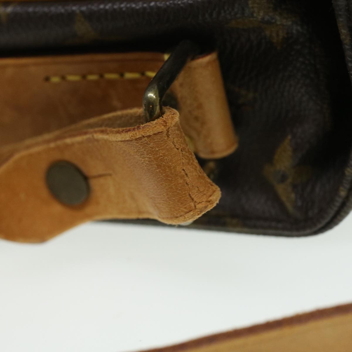 LOUIS VUITTON Monogram Cartouchiere MM Shoulder Bag M51253 LV 34411