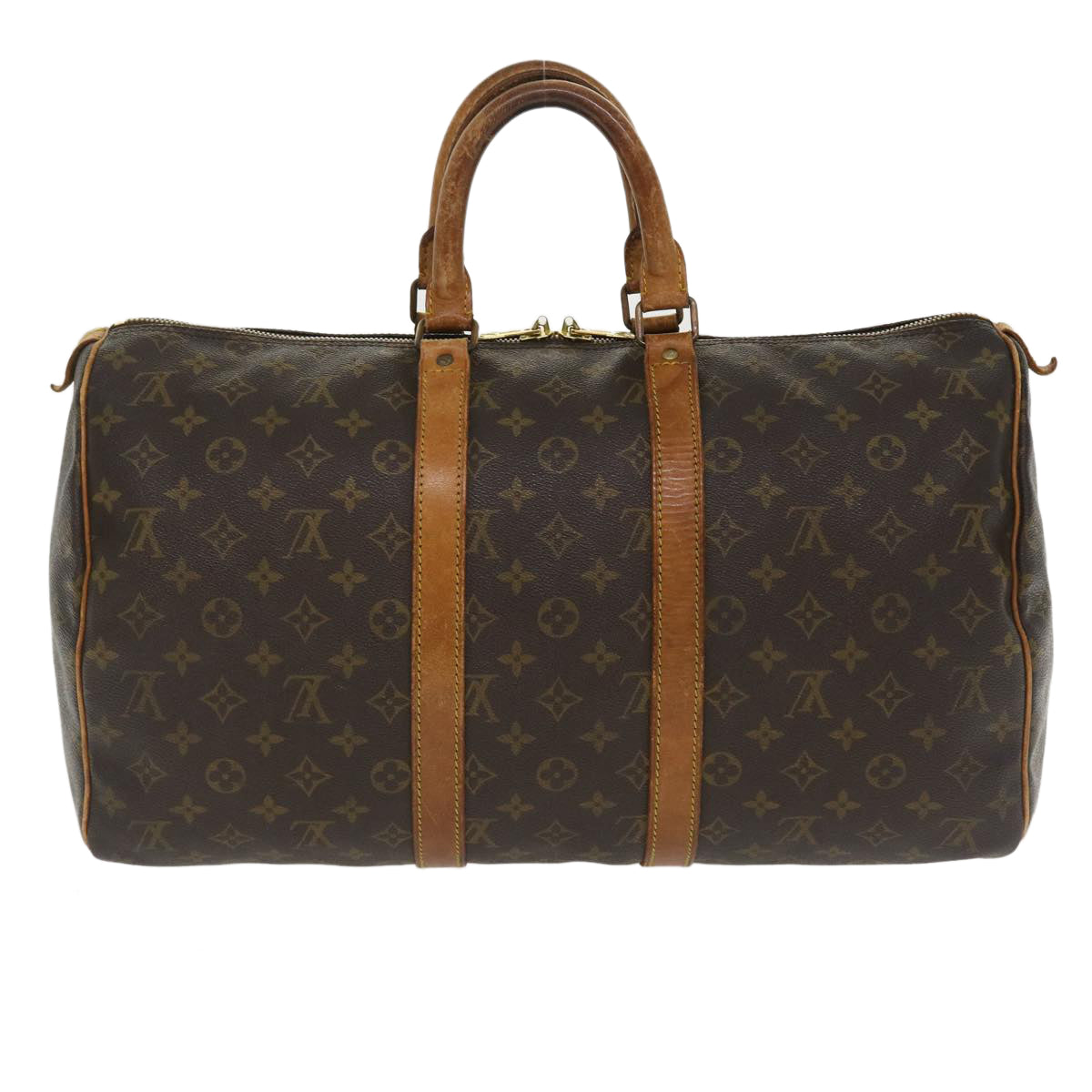 LOUIS VUITTON Monogram Keepall 45 Boston Bag M41428 LV 34414