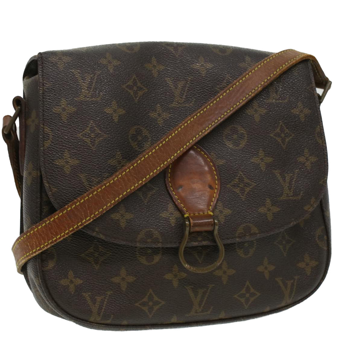 LOUIS VUITTON Monogram Saint Cloud GM Shoulder Bag M51242 LV 34423