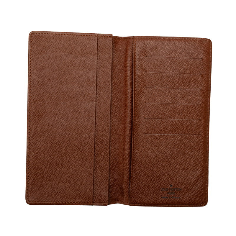 Louis Vuitton Monogram Portcourt Credit Long Wallet Long Wallet M60825 Brown PVC Leather  Louis Vuitton