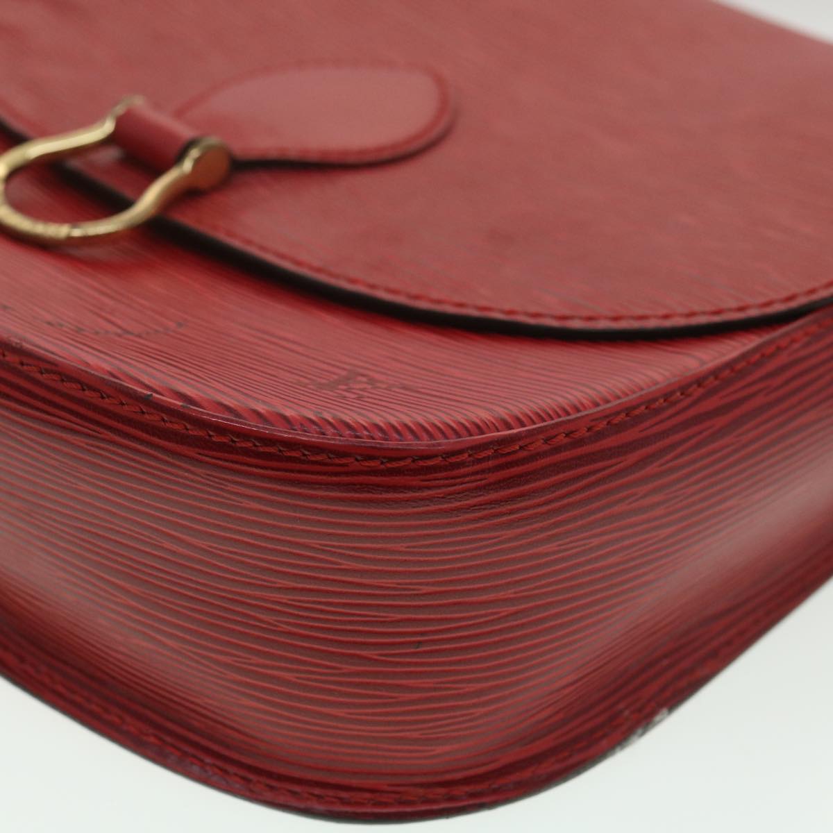 LOUIS VUITTON Epi Saint Cloud GM Shoulder Bag Red M52197 LV 34556