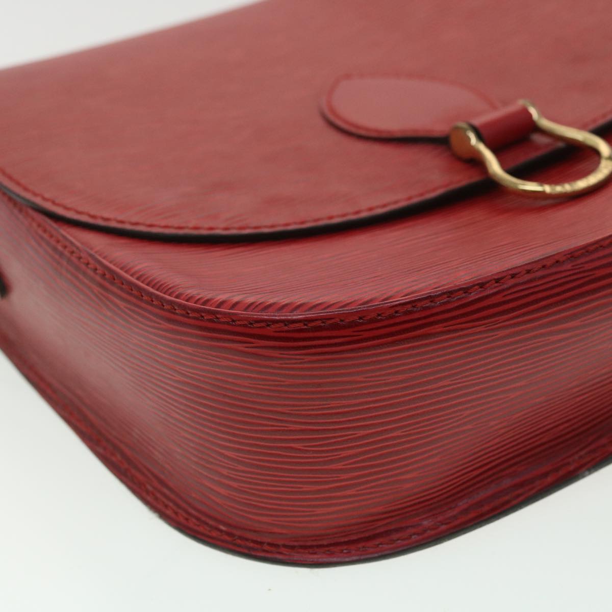 LOUIS VUITTON Epi Saint Cloud GM Shoulder Bag Red M52197 LV 34556