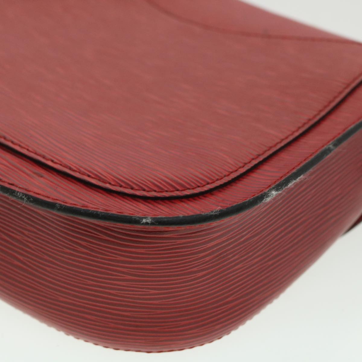 LOUIS VUITTON Epi Saint Cloud GM Shoulder Bag Red M52197 LV 34556