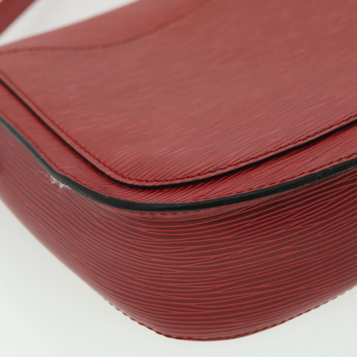 LOUIS VUITTON Epi Saint Cloud GM Shoulder Bag Red M52197 LV 34556