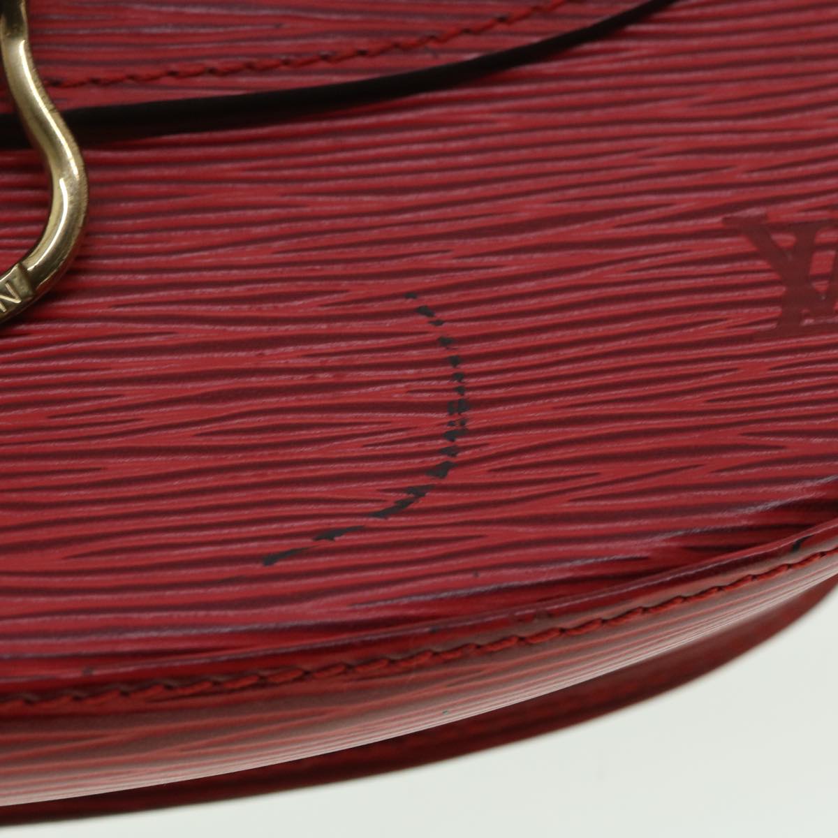 LOUIS VUITTON Epi Saint Cloud GM Shoulder Bag Red M52197 LV 34556