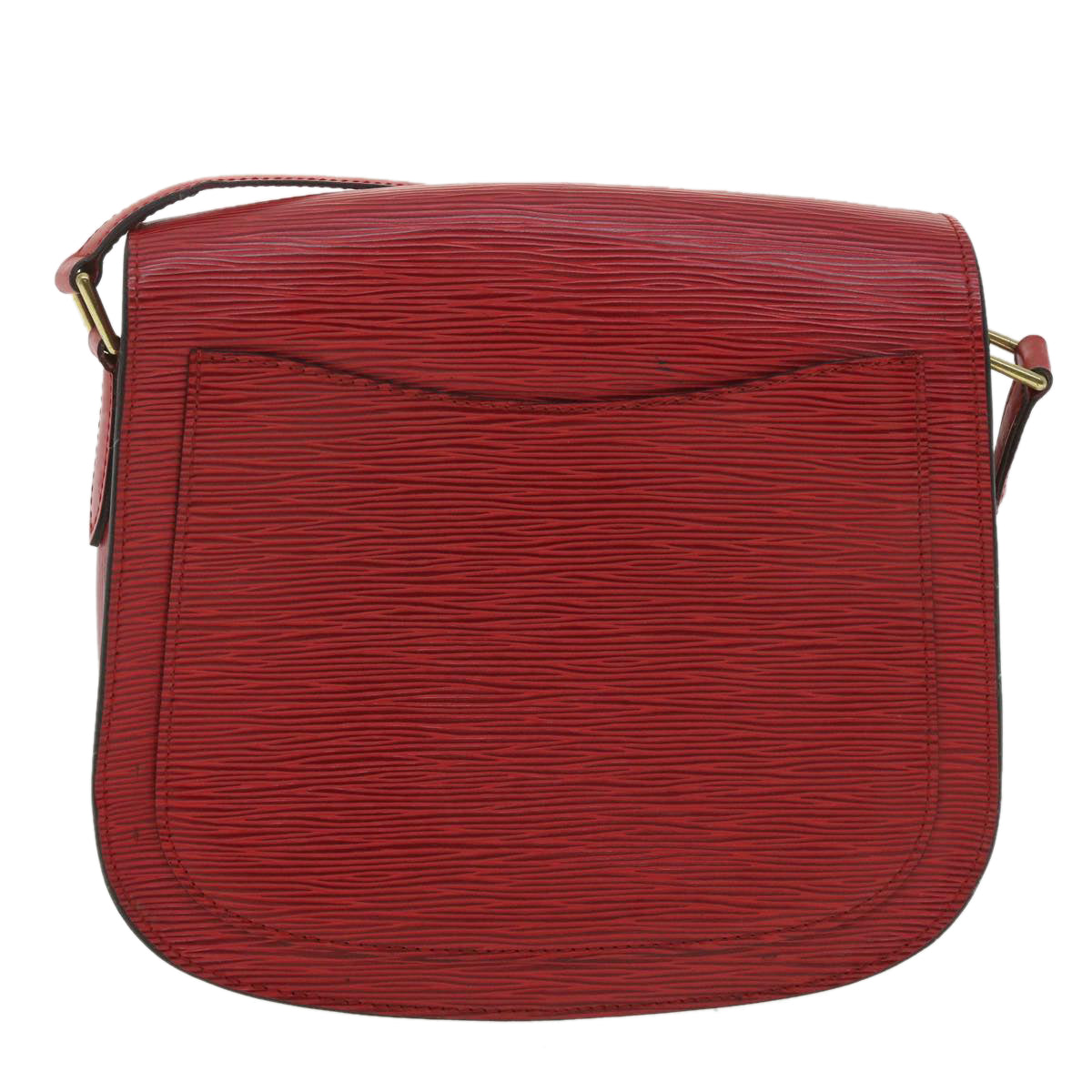 LOUIS VUITTON Epi Saint Cloud GM Shoulder Bag Red M52197 LV 34556