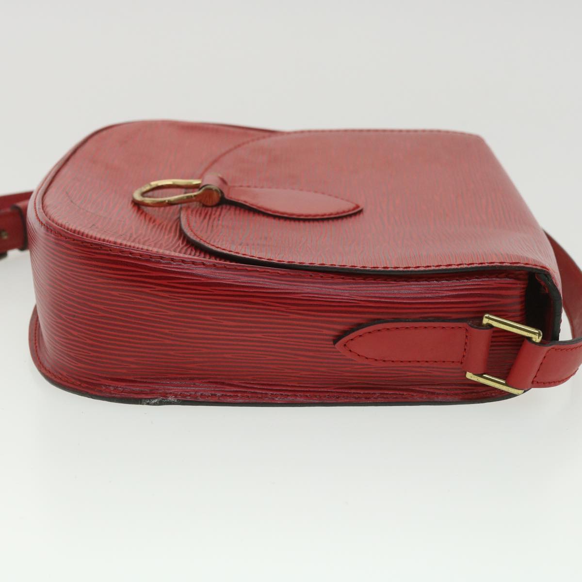 LOUIS VUITTON Epi Saint Cloud GM Shoulder Bag Red M52197 LV 34556
