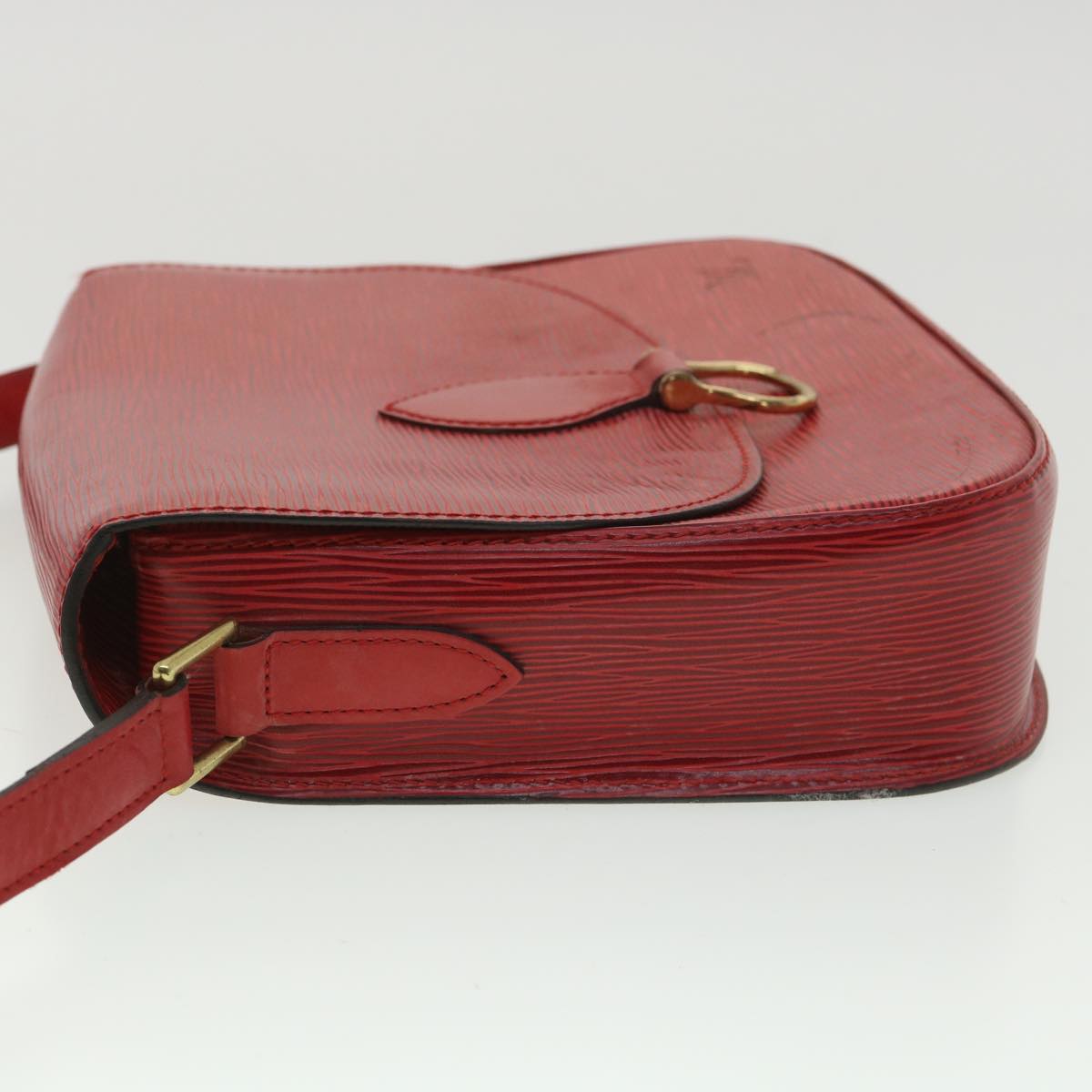LOUIS VUITTON Epi Saint Cloud GM Shoulder Bag Red M52197 LV 34556